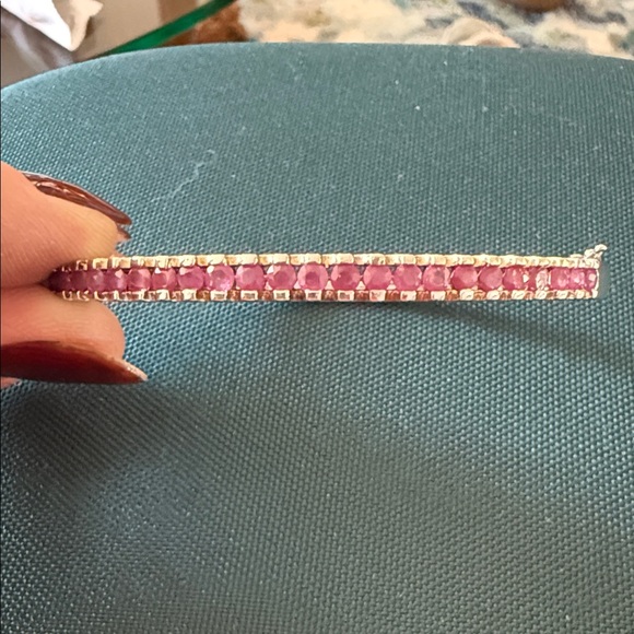 Sterling Silver semi-precious gemstone Bracelet and Ring Set - Picture 11 of 12